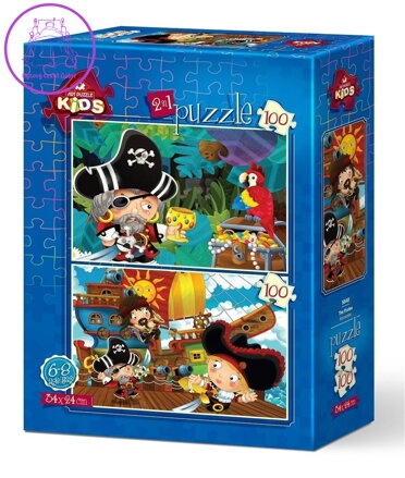 ART PUZZLE Puzzle Piráti 2x100 dílků