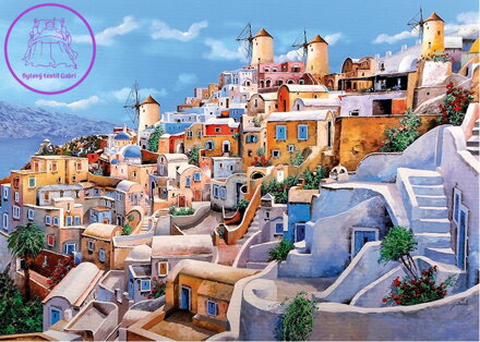 CHERRY PAZZI Puzzle Barvy Santorini 1000 dílků