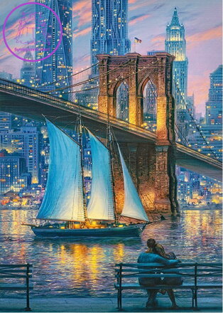 CHERRY PAZZI Puzzle Sen pro dva v New Yorku 1000 dílků