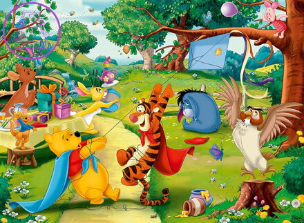 RAVENSBURGER Puzzle Medvídek Pú zachraňuje XXL 100 dílků