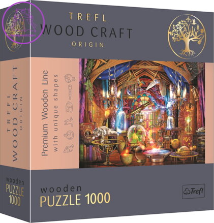 TREFL Wood Craft Origin puzzle Kouzelná komnata 1000 dílků