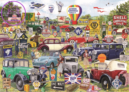 GIBSONS Puzzle Motoring Memorabilia Rally 1000 dílků