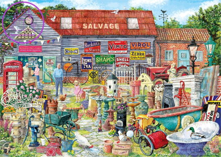 GIBSONS Puzzle Hrnce a veteš za pár drobných 1000 dílků