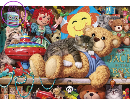GIBSONS Puzzle Zdřímnutí na medvídkovi 1000 dílků