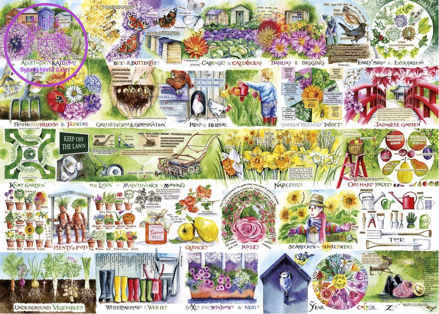 GIBSONS Puzzle Trakaře a holínky 1000 dílků