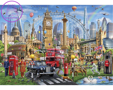 GIBSONS Puzzle Volání Londýna 1000 dílků