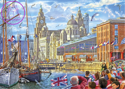 GIBSONS Puzzle Albert Dock, Liverpool 1000 dílků