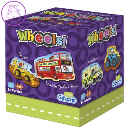 GIBSONS Dětské puzzle Vozidla 8v1