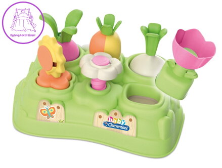 CLEMENTONI BABY Vkládačka Barevná zahrada (Play For Future)