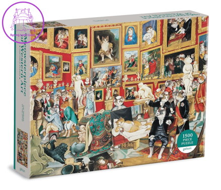 GALISON Puzzle Meowsterpiece: Galerie Uffizi 1500 dílků