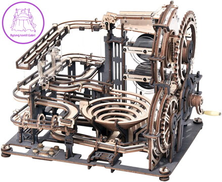 ROBOTIME Rokr 3D dřevěné puzzle Kuličková dráha: Noční město 294 dílků