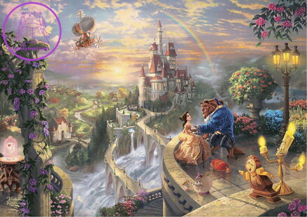 SCHMIDT Puzzle v plechové krabičce Kráska a zvíře 500 dílků