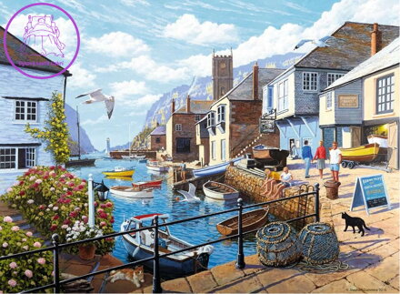 RAVENSBURGER Puzzle Klidný přístav 500 dílků