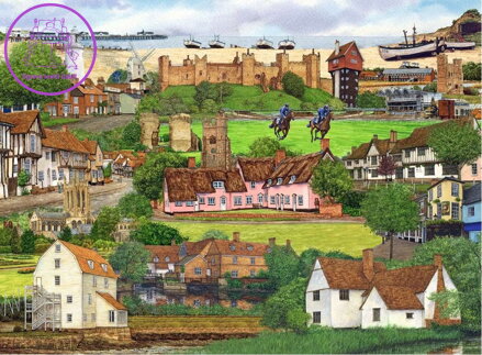 RAVENSBURGER Puzzle Útěk do Suffolku 500 dílků