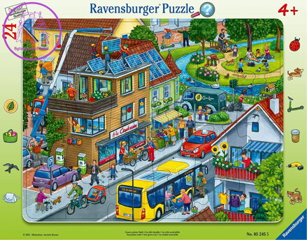 RAVENSBURGER Puzzle Naše zelené město 24 dílků
