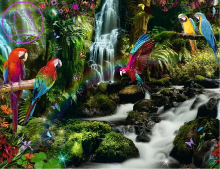 RAVENSBURGER Puzzle Barevní papoušci v džungli 2000 dílků