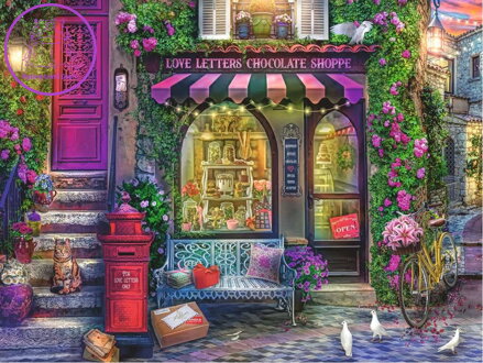 RAVENSBURGER Puzzle Milostné dopisy a čokoláda 1500 dílků
