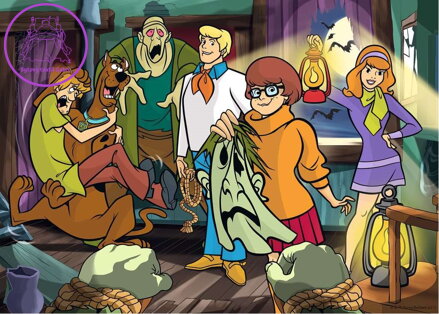 RAVENSBURGER Puzzle Scooby Doo: Odhalení 1000 dílků