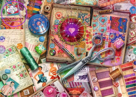 RAVENSBURGER Puzzle Klasická krejčovina 1000 dílků