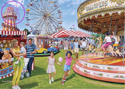 RAVENSBURGER Puzzle Klasická pouťová zábava 1000 dílků