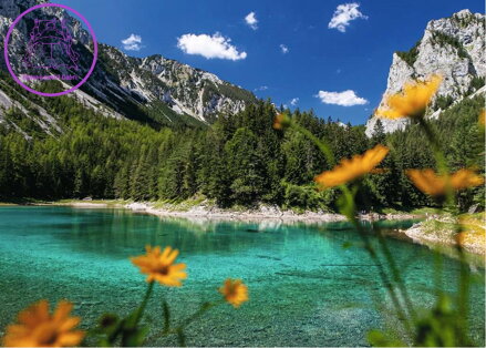 RAVENSBURGER Puzzle Zelené jezero, Tragöß, Rakousko 1000 dílků