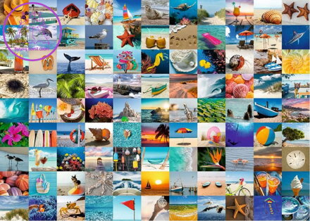 RAVENSBURGER Puzzle 99 okamžiků u moře 1000 dílků