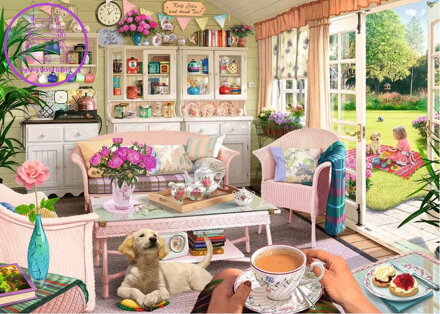 RAVENSBURGER Puzzle Čajovna 1000 dílků