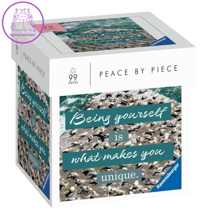 RAVENSBURGER Puzzle Peace by Piece: Beeing yourself is what makes you unique 99 dílků