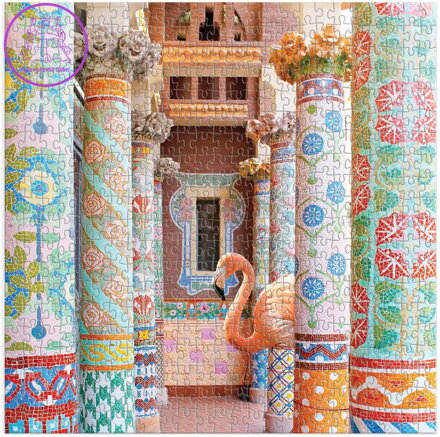 GALISON Čtvercové puzzle Mozaiková hala 500 dílků