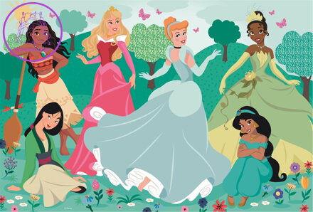 CLEMENTONI Puzzle Disney princezny MAXI 104 dílků