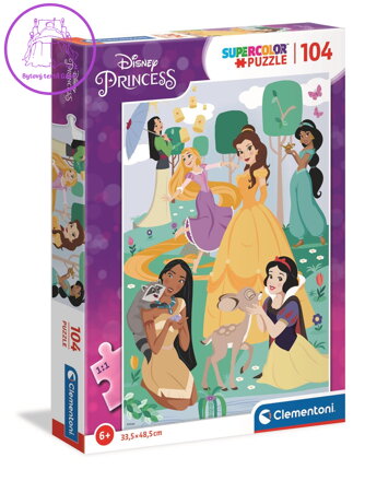 CLEMENTONI Puzzle Disney princezny 104 dílků