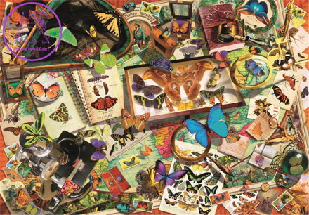 CLEMENTONI Puzzle Sběratel motýlů 500 dílků