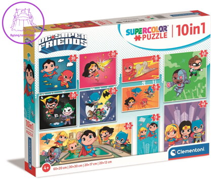 CLEMENTONI Puzzle DC Super Friends 10v1