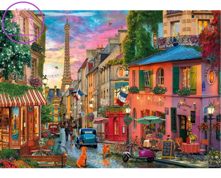 GIBSONS Puzzle Západ slunce nad Paříží 1000 dílků