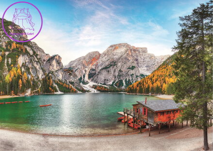 EDUCA Puzzle Jezero Braies na podzim, Itálie 3000 dílků