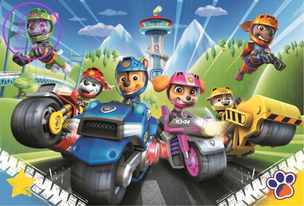 TREFL Puzzle Tlapková patrola: Na motorkách 100 dílků