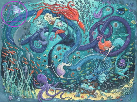 RAVENSBURGER Puzzle Mořské panny 1500 dílků