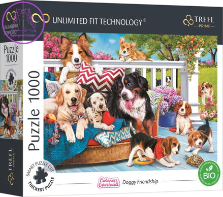 TREFL Puzzle UFT Cuteness Overload: Psí přátelství 1000 dílků