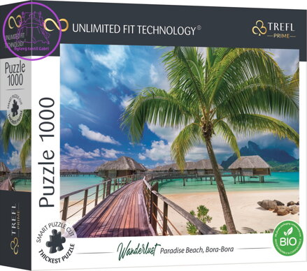 TREFL Puzzle UFT Wanderlust: Rajská pláž na Bora-Bora 1000 dílků