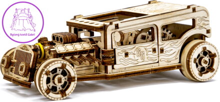 WOODEN CITY 3D puzzle Automobil Hot Rod 141 dílů