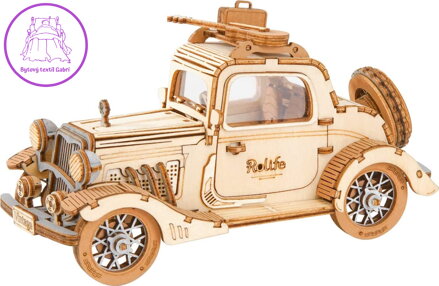 ROBOTIME Rolife 3D dřevěné puzzle Historický automobil 164 dílků