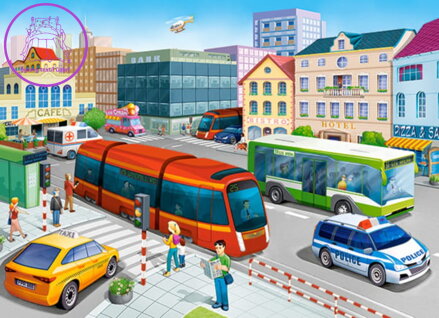 CASTORLAND Puzzle Náměstí 100 dílků