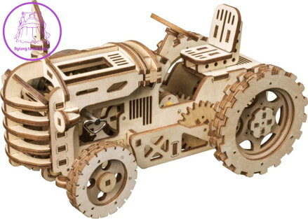 ROBOTIME Rokr 3D dřevěné puzzle Traktor 135 dílků