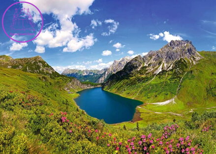 RAVENSBURGER Puzzle Jezero Tappenkarsee, Kleinarl, Rakousko 1000 dílků