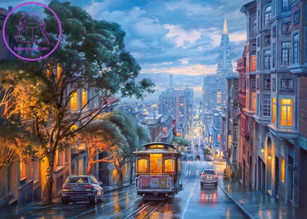 CHERRY PAZZI Puzzle Dešťové odlesky 1000 dílků
