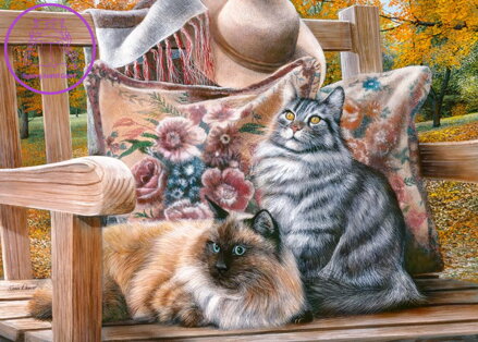 CHERRY PAZZI Puzzle Kočičí posezení 1000 dílků