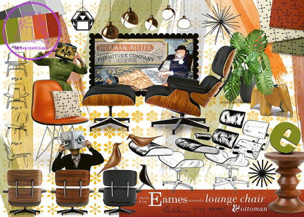 RAVENSBURGER Puzzle Eames: Design Classics 1000 dílků