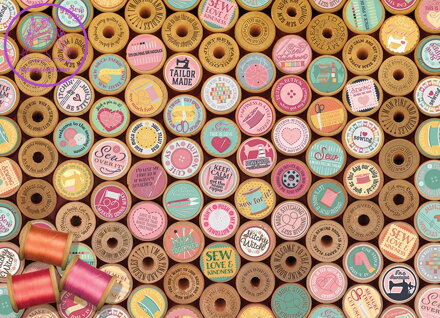 COBBLE HILL Puzzle Veselé šití 500 dílků