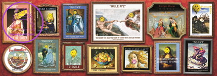 TREFL Panoramatické puzzle Smiley: Galerie 1000 dílků