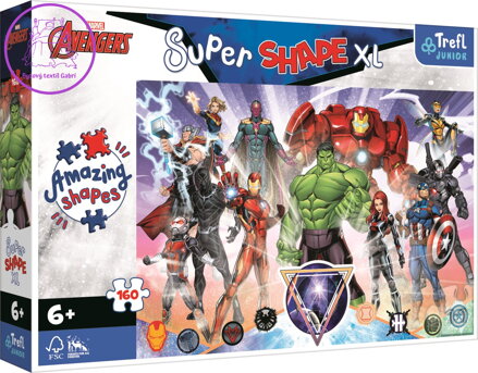 TREFL Puzzle Super Shape XL Avengers 160 dílků
